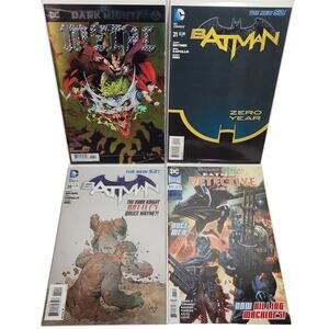 DC Batman Detective, Dark Nights, New 52 Comic Book Lot Of 4 VG/NM